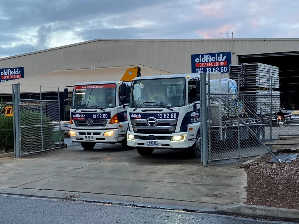 Our scaffold delivery fleet